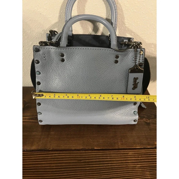 Coach Blue and Black Crossbody Rogue - Picture 2 of 16